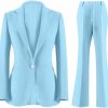 Best Wemaliyzd Women'S 2 Piece Business Suits Peak Lapel Slim Fit Office Lady Blazer Pants