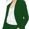 Clearance EXTRO&VERT Extro&Vert Boyfriend Blazer Jackets For Women Single Button Side Pockets Suit Jacket For Casual Business