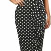 New CISMARK Cismark Women'S Vintage Short Sleeve Polka Dot Falbala Fold Slim Fit Pencil Dress