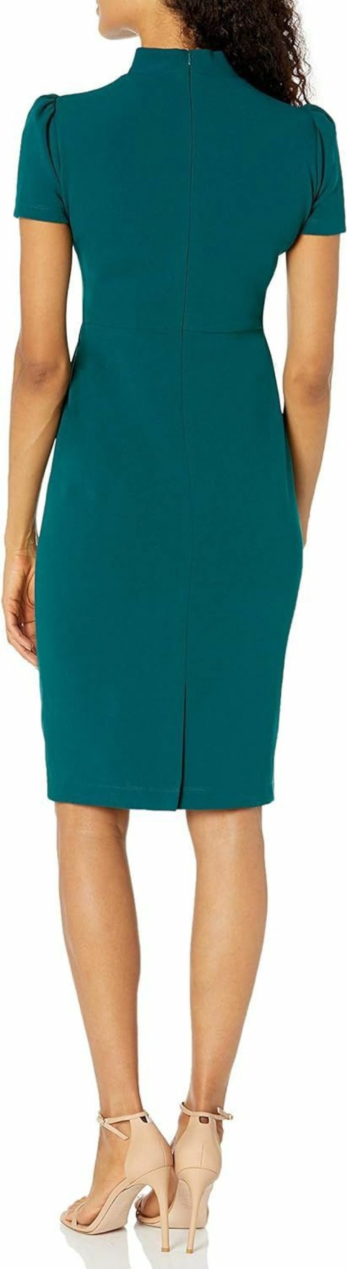 Best Maggy London Maggy London Women'S Solid Crepe Classic Novelty Short Sleeve Sheath