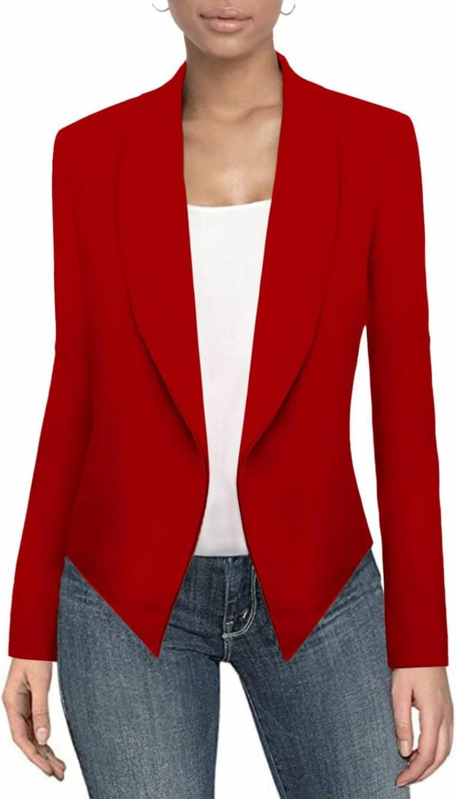 Wholesale Hybrid & Company Hybrid & Company Womens Casual Work Office Blazer Open Front Heavy Ponti Shawl Collar Long Sleeve Jacket