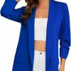 Best WDIRARA Wdirara Women'S Elegant Open Front Blazer Shawl Collar 3/4 Sleeve Suit Jackets