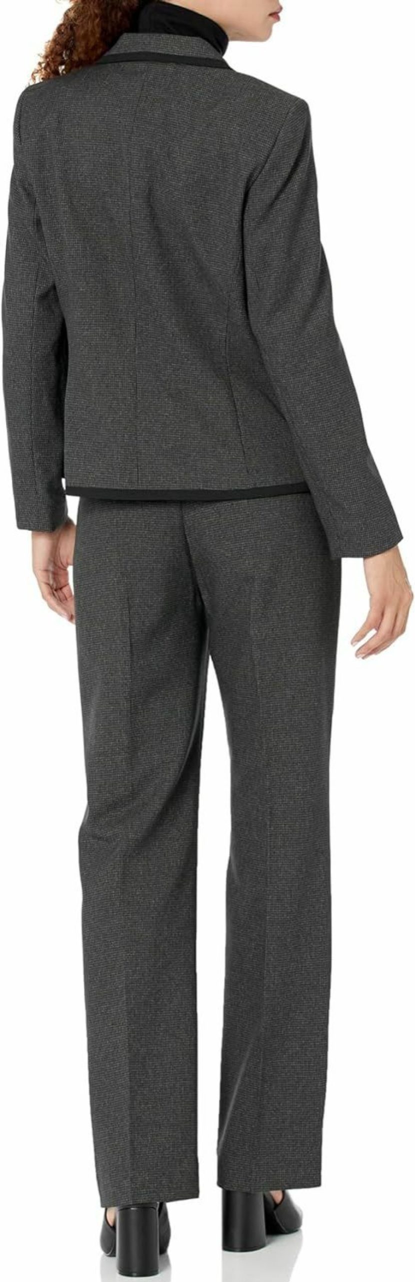 Clearance Le Suit Women'S Mini Houndstooth 2 Button Jacket/Pant Suit