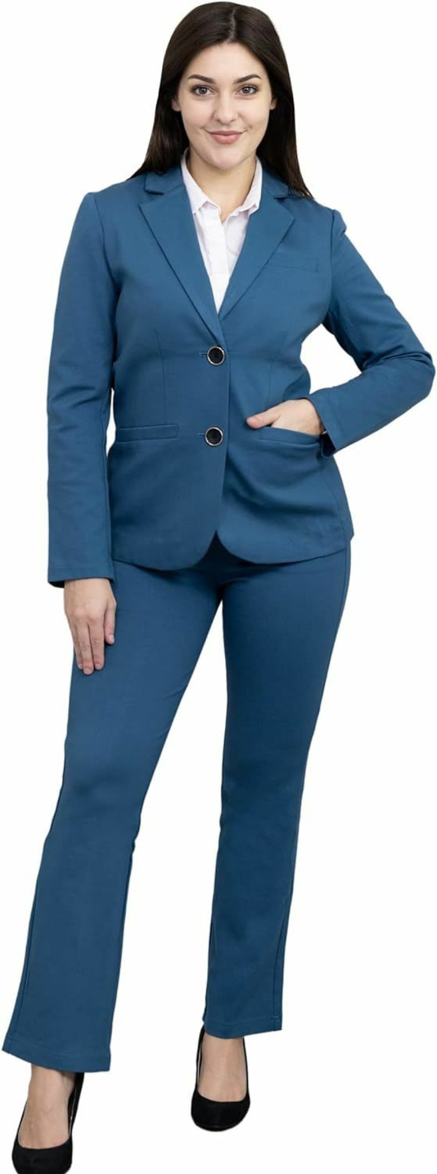 Best Marycrafts Marycrafts Women'S 2 Buttons Business Blazer Pant Suit Set For Work