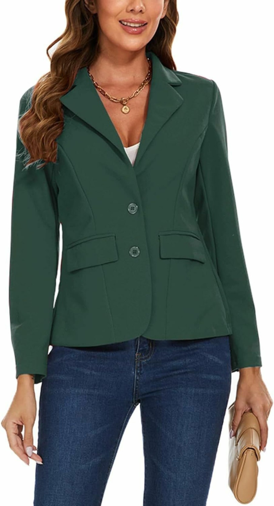 Best MINTLIMIT Mintlimit Blazers For Women Business Casual Long Sleeve Notched Lapel Button Work Office Blazer Jacket With Pockets