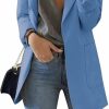 Wholesale GORIFE Women Long Sleeve Lapel Blazers Jacket Loose Work Office Blazers Coat With Pockets