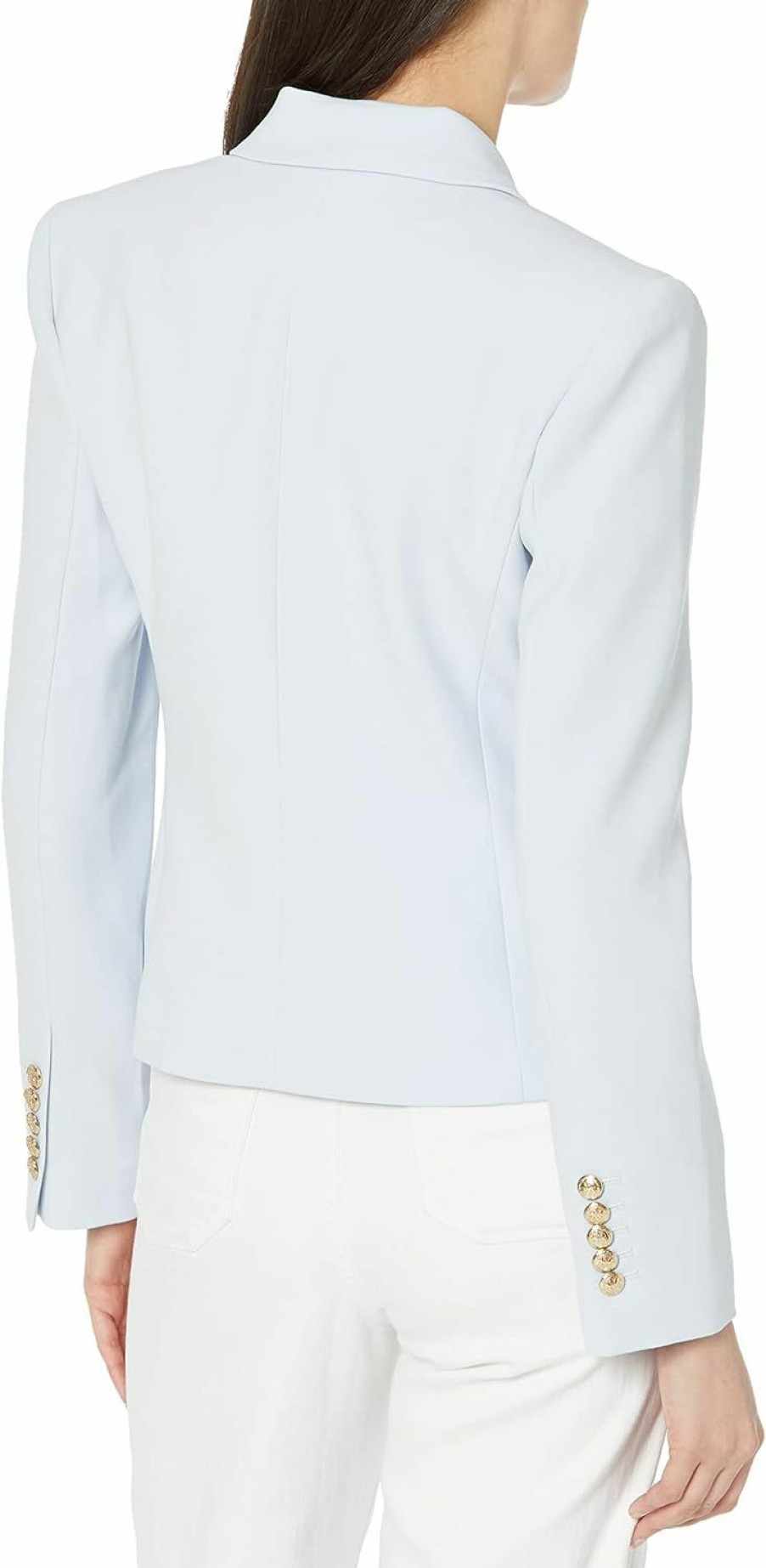 Clearance BCBGMAXAZRIA Bcbgmaxazria Women'S Fitted Double Breasted Blazer Long Sleeve Button V Neck Peak Lapel Functional Pocket Jacket