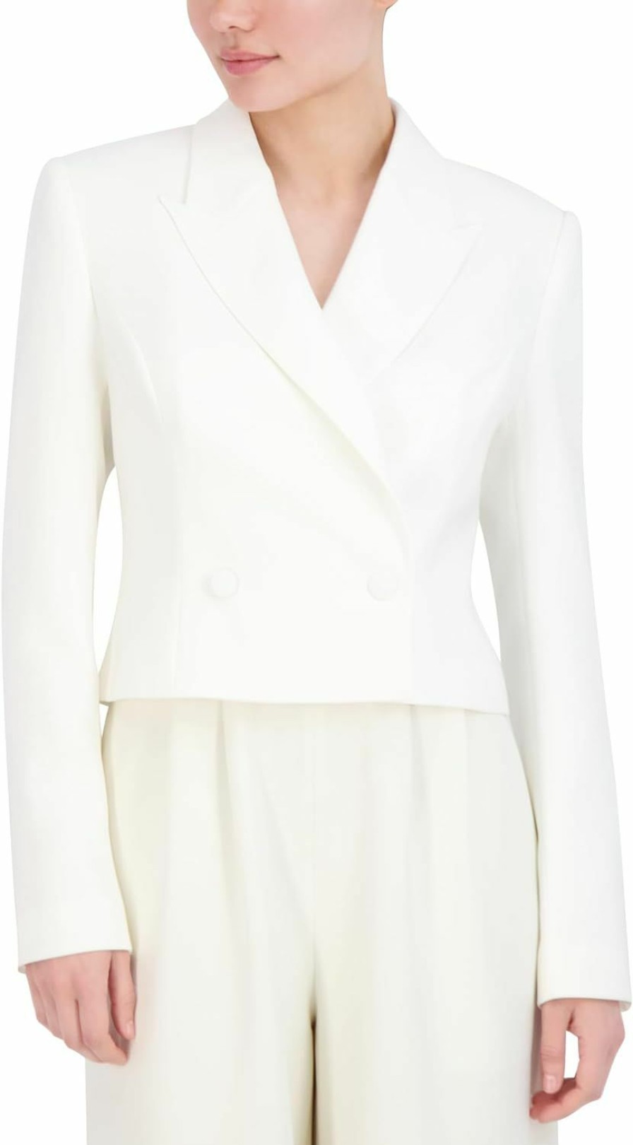 Hot BCBGMAXAZRIA Bcbgmaxazria Women'S Long Sleeve V Neck Cropped Blazer