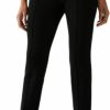 Hot Rafaella Rafaella Women'S Petite Slim Ankle Pant With Hardware, Pull-On Waist With Slimming Panel, Stretch Fabric, Classic Fit