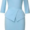 Best BLESSUME Blessume Catholic Church Women Clergy Tab Collar Dress Mass Sheath Dress