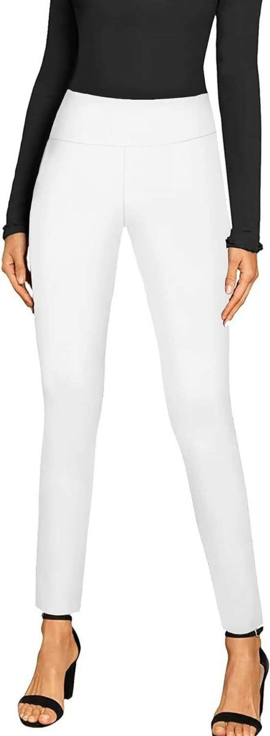 Best Hybrid & Company Hybrid & Company Women Stretch Skinny Dress Pants Nylon Ponte Pull On Office Leggings Trousers