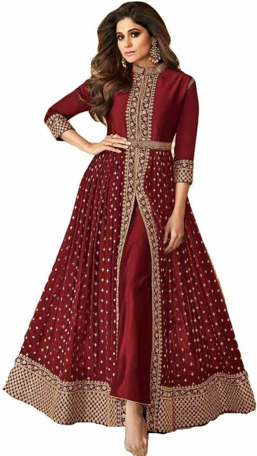 Best Generic Alamara Fashion Ready To Wear Indian Pakistani Party Wear Wedding Wear Abhay Style Anarkali Suit For Women