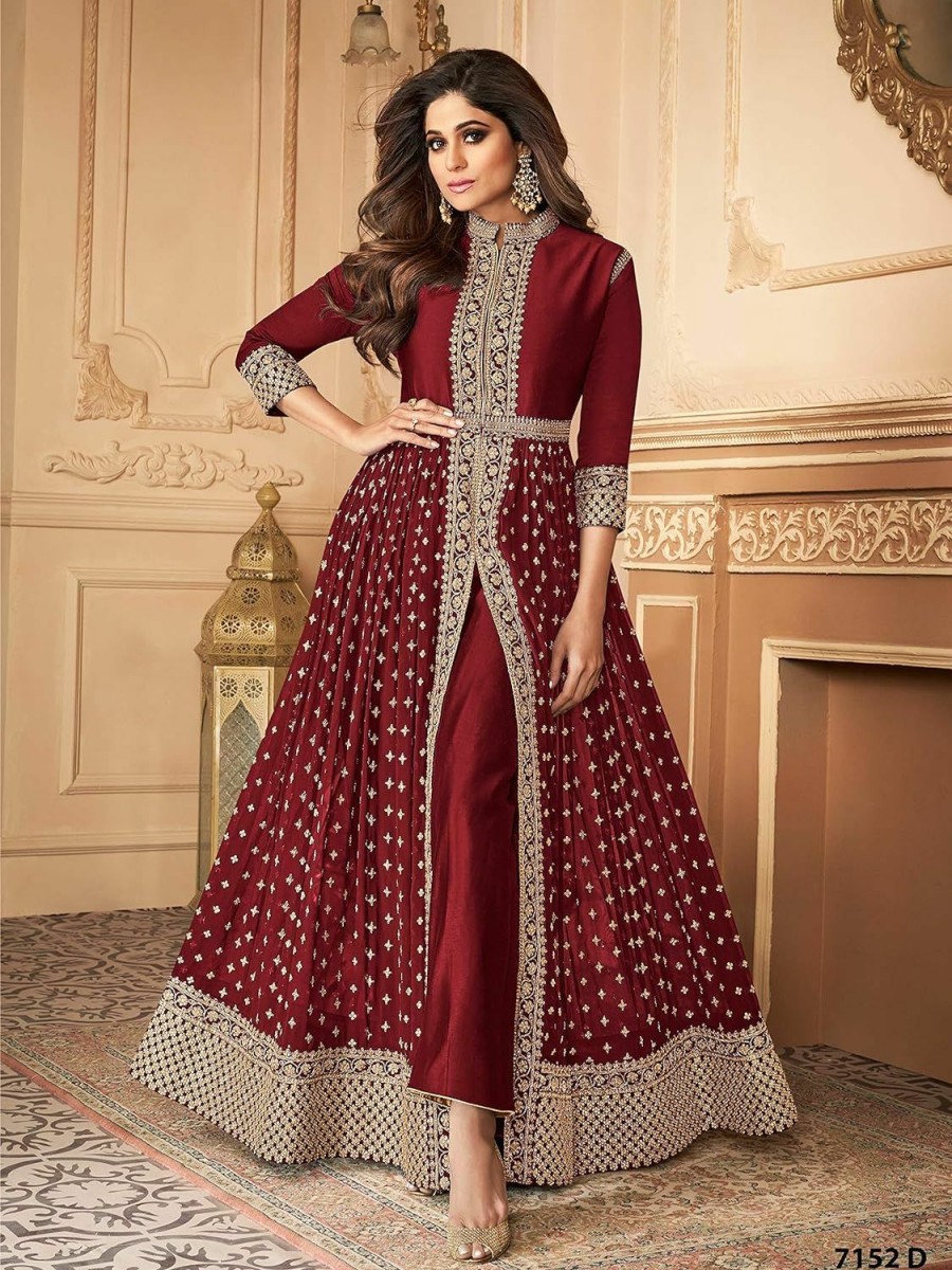 Best Generic Alamara Fashion Ready To Wear Indian Pakistani Party Wear Wedding Wear Abhay Style Anarkali Suit For Women