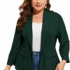 Online ShopWonder Women'S Plus Size Casual Blazers Open Front Work Office Jackets Blazer With Pockets