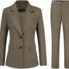 New YUNCLOS Yunclos Women'S 2 Piece Office Work Suit Set One Button Blazer And Pants