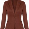 Clearance MINTLIMIT Mintlimit Blazers For Women Casual Long Sleeve Button Front Blazer Work Office Blazers Jacket With Pockets