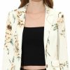 Best Allegra K Allegra K Casual Blazer For Women'S Notch Lapel Single Breasted Printed Work Office Jacket