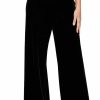 Clearance Alex Evenings Alex Evenings Women'S Straight Leg Full Length Velvet Dress Pant (Regular Petite)