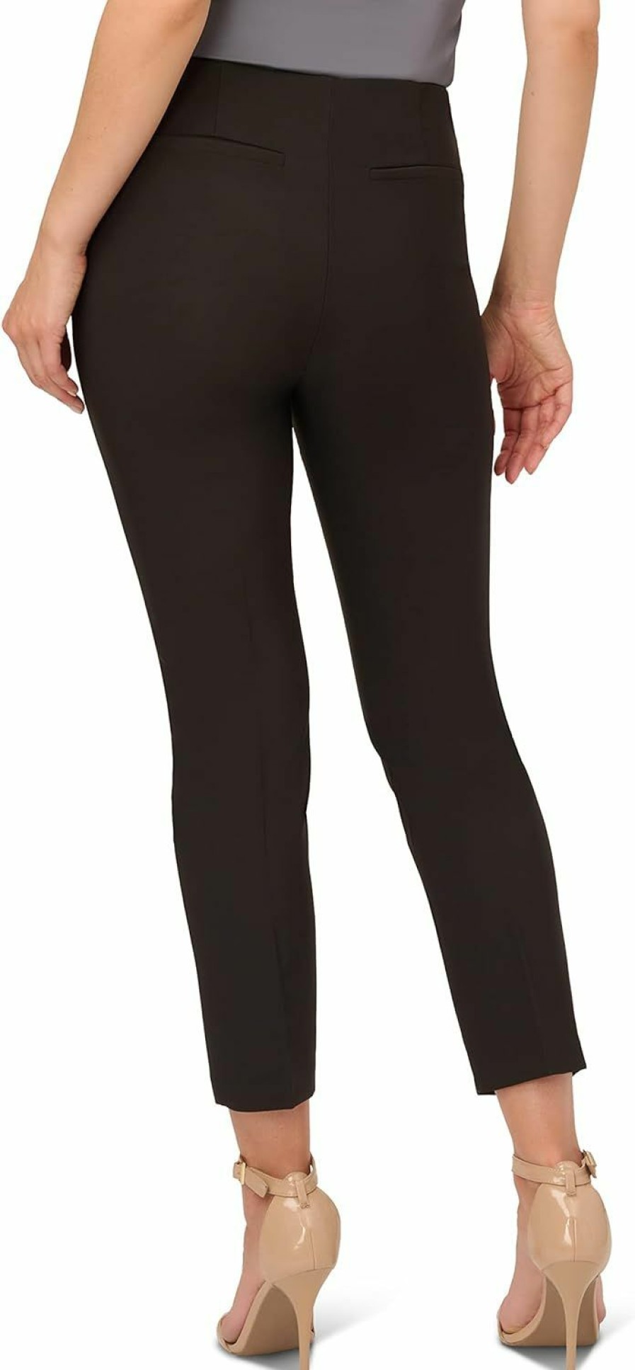 Best Adrianna Papell Adrianna Papell Women'S Solid Bi-Stretch Pull-On Pant