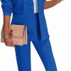 Best Tcremisa Tcremisa Women'S 2 Piece Business Pants Suit Long Sleeve Button Blazer And Pencil Pant Set Casual Office Outfits