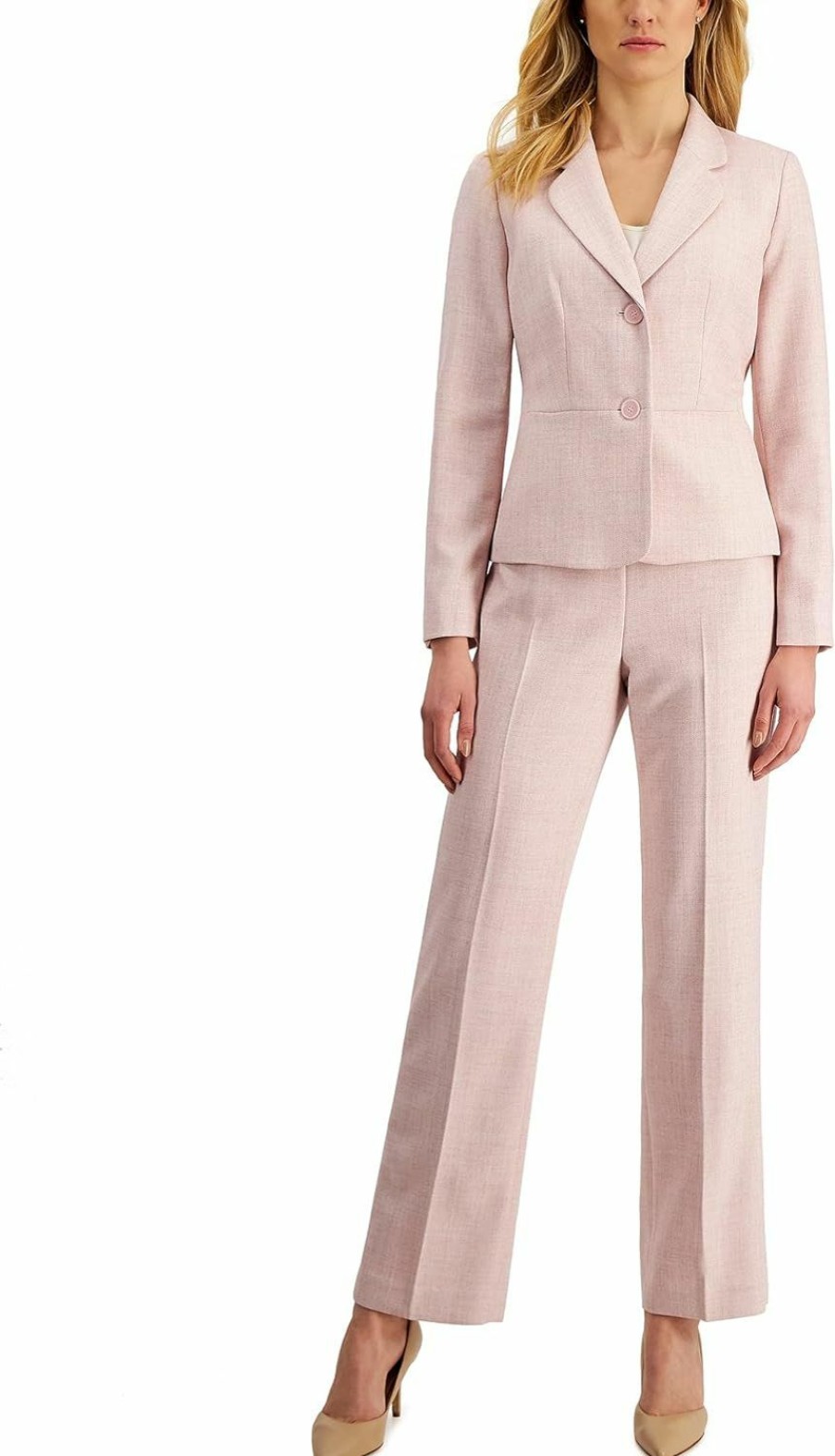 Hot Le Suit Women'S Notch Collar 2 Btn Jkt & Audrey Side Zip Pant