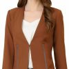 Wholesale Allegra K Allegra K Women'S Crop Collarless Blazers Suit Zip Decor Work Office Jackets Blazer