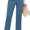 Clearance GRAPENT Grapent Dress Pants Women High Waisted Work Pants Dressy Casual Straight Leg Elastic Waist Cropped Trousers Ankle Slacks