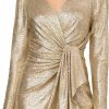 Hot Adrianna Papell Adrianna Papell Women'S Foiled Knit Draped Dress