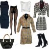 Online Eledoll Eledoll Clothes Fashion Pack Posh Lady Plaid Trench Coat & Tweed Blazer Set