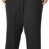 Clearance Rafaella Rafaella Women'S Plus Curvy Fit Gabardine Bootcut Dress Pants (Size 16-22)