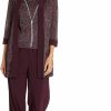 Hot R&M Richards R&M Richards Women'S Plus Size Metallic Rib Pant Set