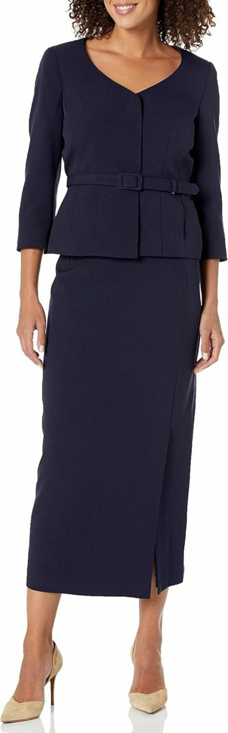 Clearance Le Suit Women'S Jacket/Skirt Suit