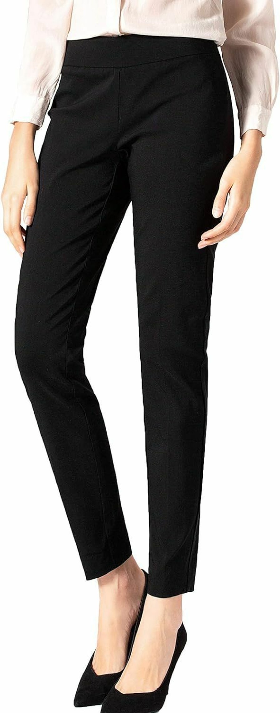 Best SATINATO Satinato Women'S Straight Pants Stretch Slim Skinny Solid Trousers Casual Business Office