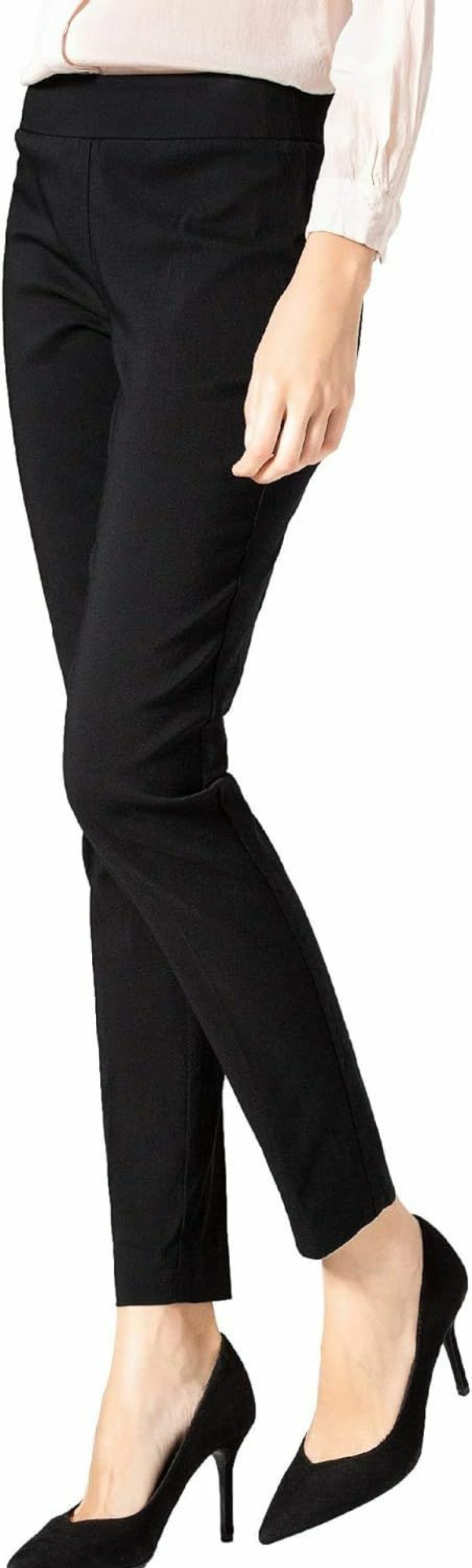 Best SATINATO Satinato Women'S Straight Pants Stretch Slim Skinny Solid Trousers Casual Business Office