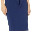 Clearance Adrianna Papell Adrianna Papell Women'S Bow Sheath Dress With Three Quarter Sleeves