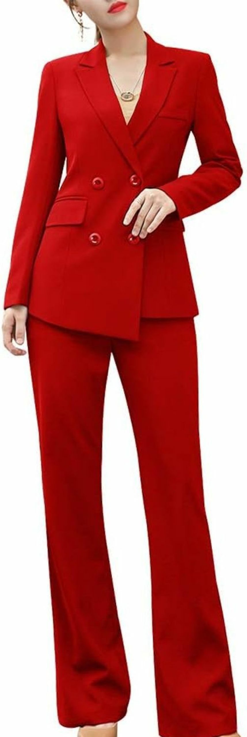 Wholesale SUSIELADY Women'S Blazer Suits Two Piece Solid Work Pant Suit For Women Business Office Lady Suits Sets