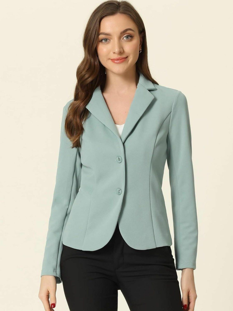 Best Allegra K Allegra K Women'S Work Office Lapel Collar Stretch Jacket Suit Blazer