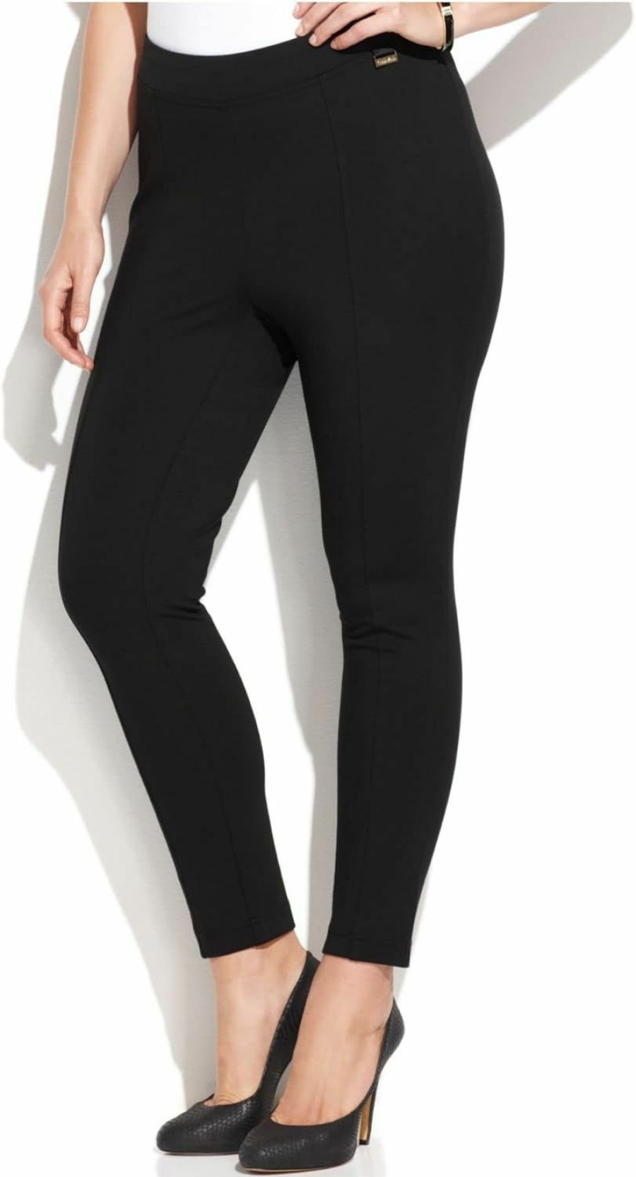 Clearance Calvin Klein Calvin Klein Women'S Plus Size Essential Power Stretch Ponte Legging