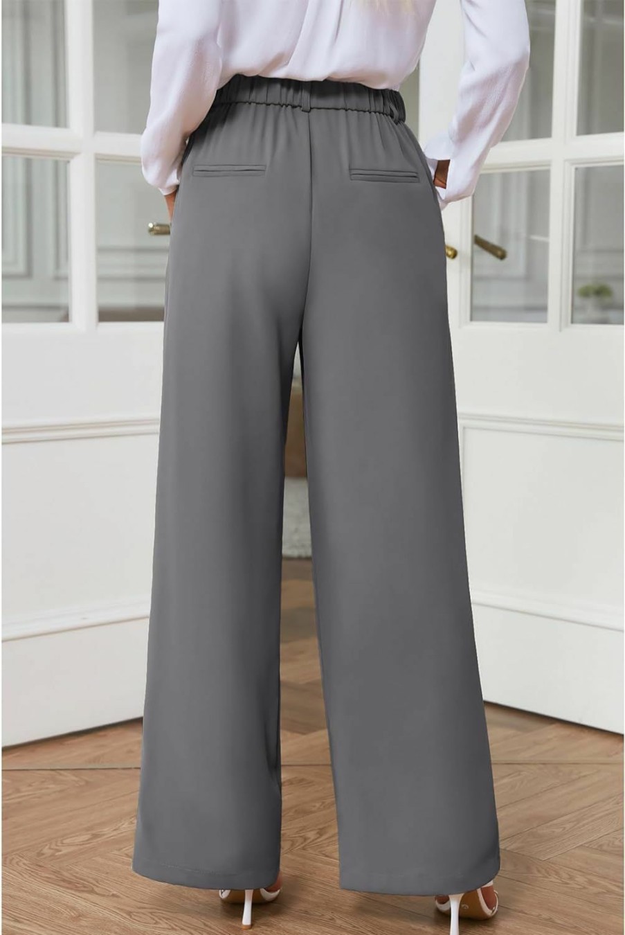 Online GRAPENT Grapent Wide Leg Pants For Women Work Business Casual High Waisted Dress Pants Flowy Trousers Office