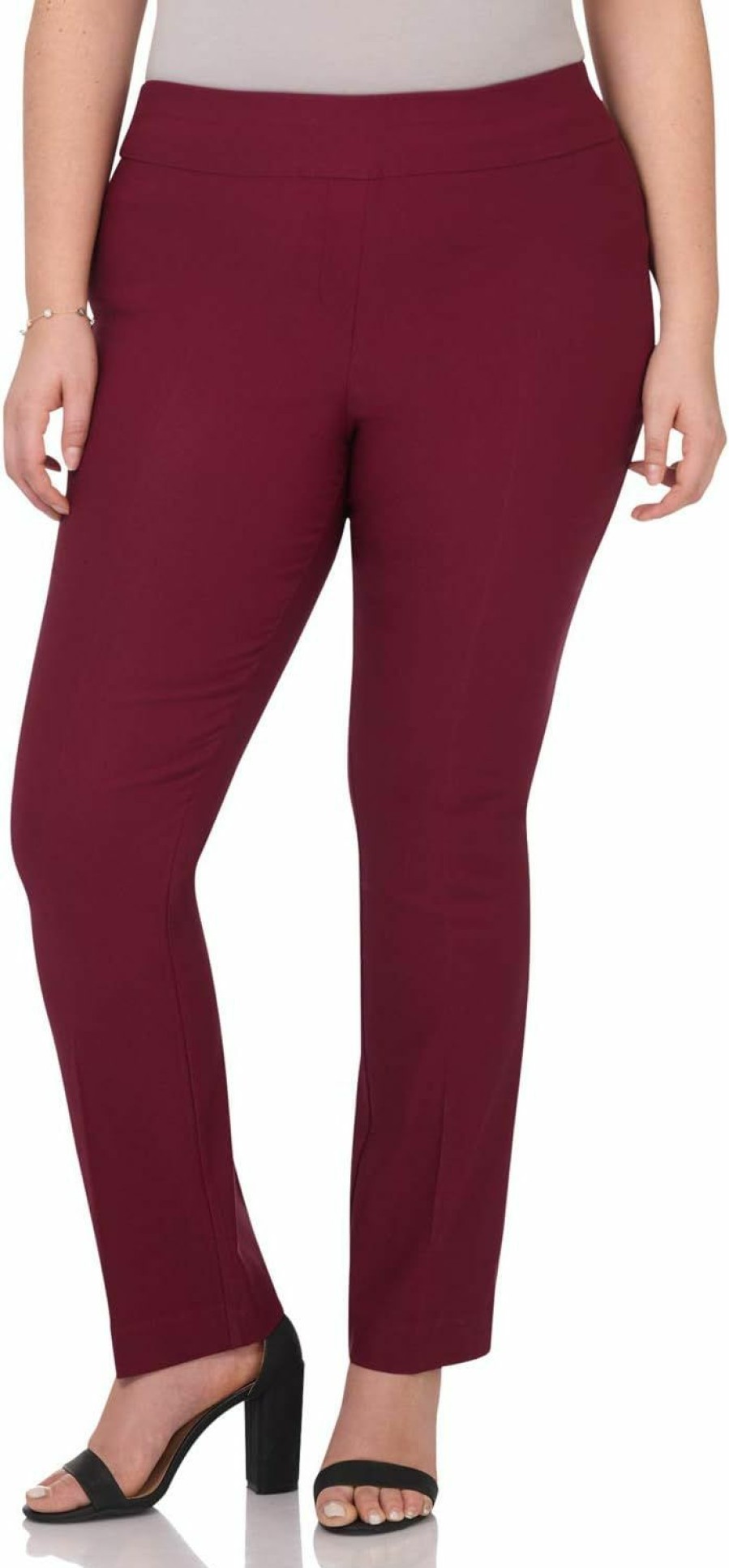 Online Rekucci Rekucci Curvy Woman Plus Size Modern Straight Leg Pant W/Tummy Control