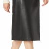 Wholesale The Drop The Drop Women'S Manon Vegan Leather Wrap-Front Midi Skirt