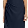 Best Donna Morgan Donna Morgan Women'S Sleek Faux Wrap Dress With Asymmetric Skirt Office Workwear Event Guest Of