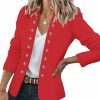 New GRAPENT Grapent Women'S Business Casual Buttons Pockets Open Front Blazer Suit Cardigan