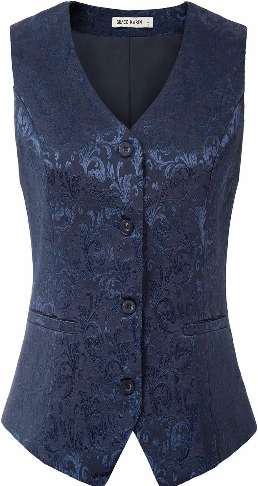 Online GRACE KARIN Grace Karin Womens Waistcoat Vest Vintage Steampunk Dress Jacquard Jacket