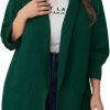 Clearance WDIRARA Wdirara Women'S Plus Size Long Sleeve Blazer Casual Open Front Cardigan Jacket