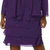 Wholesale S.L. Fashions S.L. Fashions Women'S Plus-Size Sequin Chiffon Jacket Dress