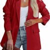 Best PRETTYGARDEN Prettygarden Women'S Casual Blazers Long Sleeve Open Front Button Work Office Blazer Jackets With Pockets