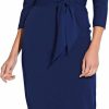 Hot Adrianna Papell Adrianna Papell Women'S Knit Crepe Tie Waist Sheath