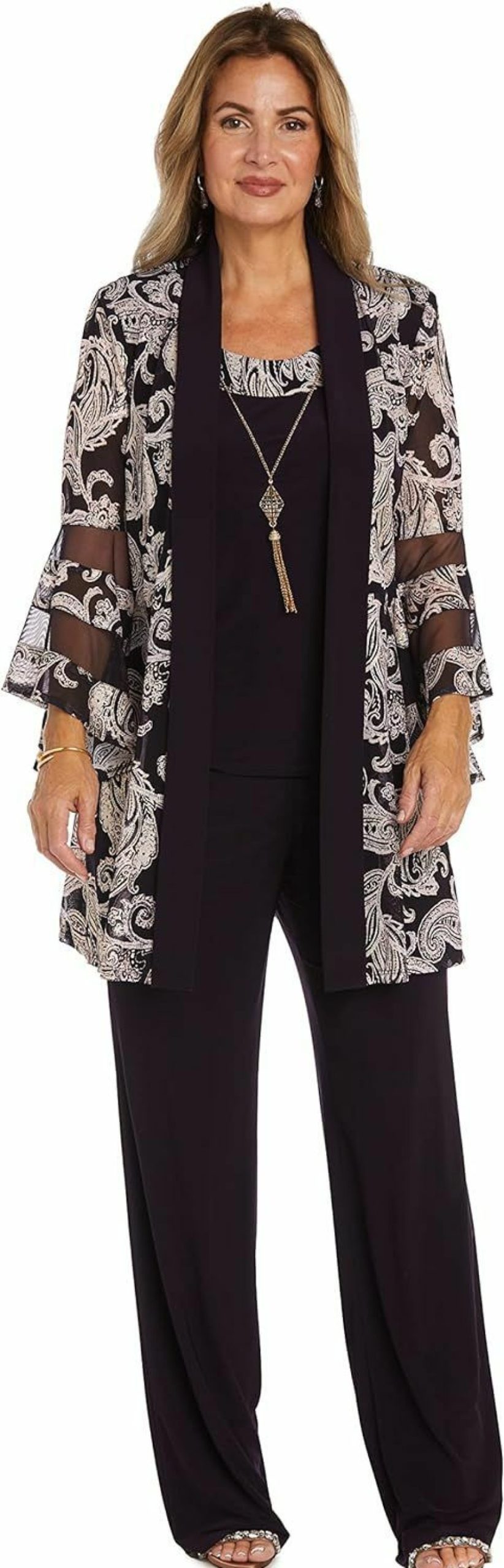 Wholesale R&M Richards R&M Richards Women'S Pant Suit Set