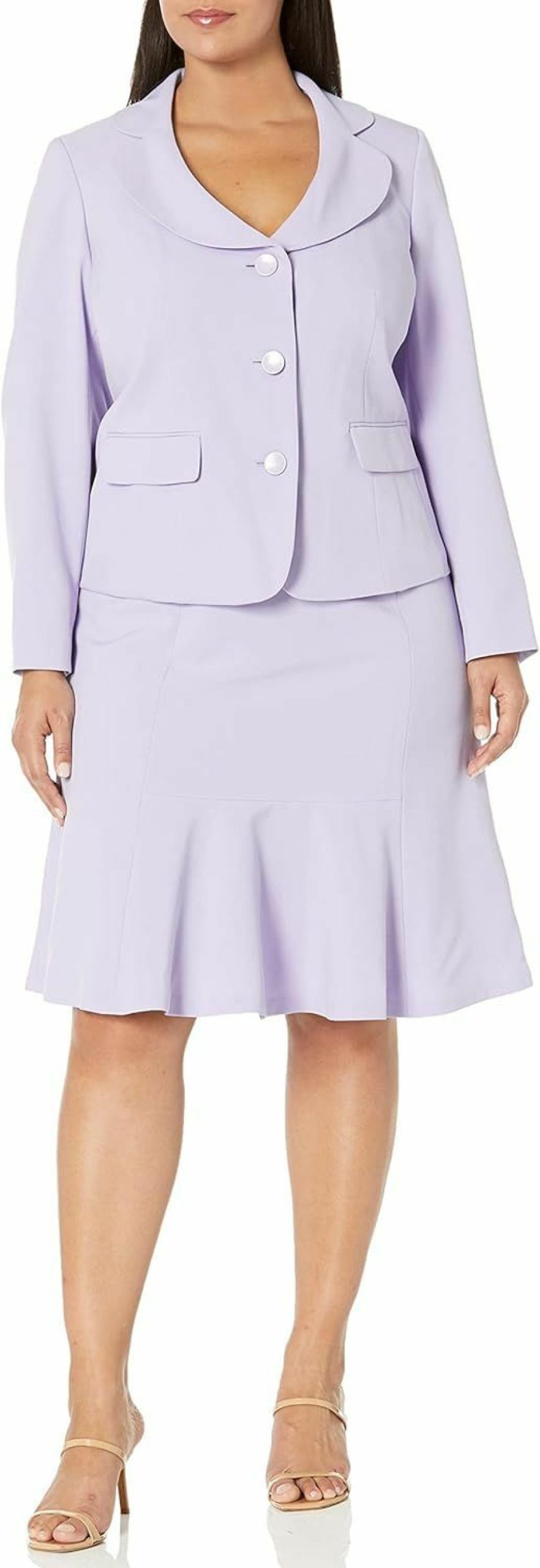 New Le Suit Women'S Plus Size Jacket/Skirt Suit 50040845-A86